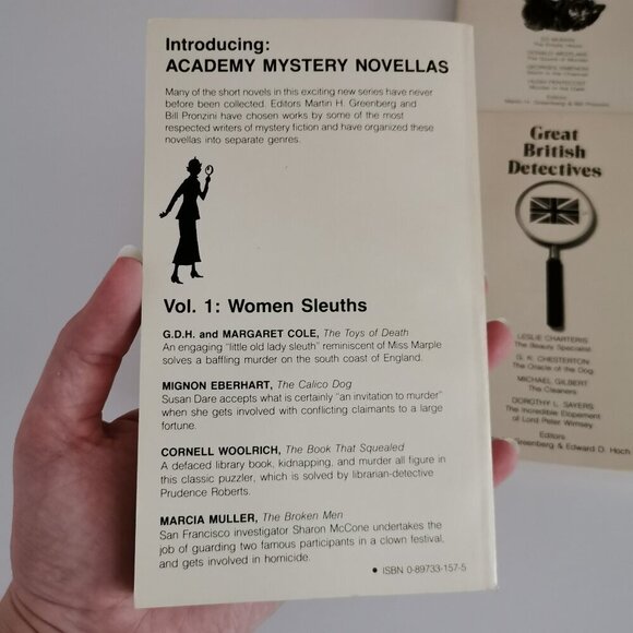 1990s Mystery Quartet Box Set of 4 Mystery Paperbacks Vintage Novellas British - Picture 7 of 7